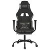 vidaXL Gaming-Stuhl mit Massage & Fu&szlig;st&uuml;tze Schwarz Camouflage Stoff