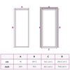 vidaXL Innent&uuml;r 76x201,5 cm Wei&szlig; ESG-Glas und Aluminium
