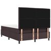 vidaXL Boxspringbett mit Matratze Dunkelbraun 140 x 200 cm Stoff