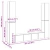 vidaXL 6-tlg. TV-Schrank-Set Sonoma-Eiche Holzwerkstoff