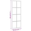 vidaXL Wandspiegel Schwarz 30x80 cm Rechteckig Eisen