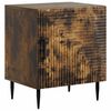 vidaXL Nachttisch Ger&auml;ucherte Eiche 43 x 34,5 x 50 cm Holzwerkstoff