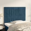 vidaXL Kopfteil Dunkelblau 100x5x118/128 cm Samt