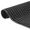 vidaXL Fu&szlig;matte Schwarz 60 x 180 cm Polypropylen