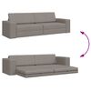 vidaXL Schlafsofa 200cm Taupe Stoff