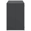 vidaXL Wagenm&uuml;llbeh&auml;lter f&uuml;r 3 Beh&auml;lter 204 x 77,5 x 115,5 cm Stahl