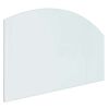 vidaXL Feuerstelle Glasplatte Transparent 100 x 60 cm Glas