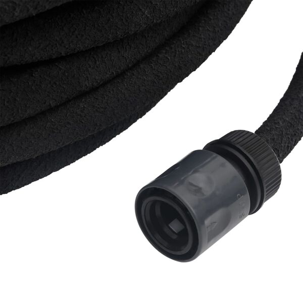 vidaXL Tropfschlauch Schwarz 0,6" 10 m Gummi