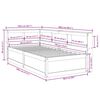 vidaXL Massivholzbett mit Regal ohne Matratze Weiß 90x190 cm Kiefer