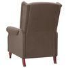 vidaXL Massagesessel Taupe Stoff