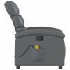 vidaXL Massagesessel Grau Kunstleder
