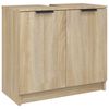 vidaXL Badschrank Sonoma-Eiche 64,5x33,5x59 cm Holzwerkstoff