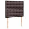 vidaXL Ottoman-Bett mit Matratze Dunkelbraun 120x200 cm Stoff