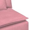 vidaXL Modulares Sofa mit Kissen Rosa