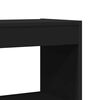 vidaXL B&uuml;cherregal mit Regal Schwarz 80 x 30 x 198 cm Holzwerkstoff