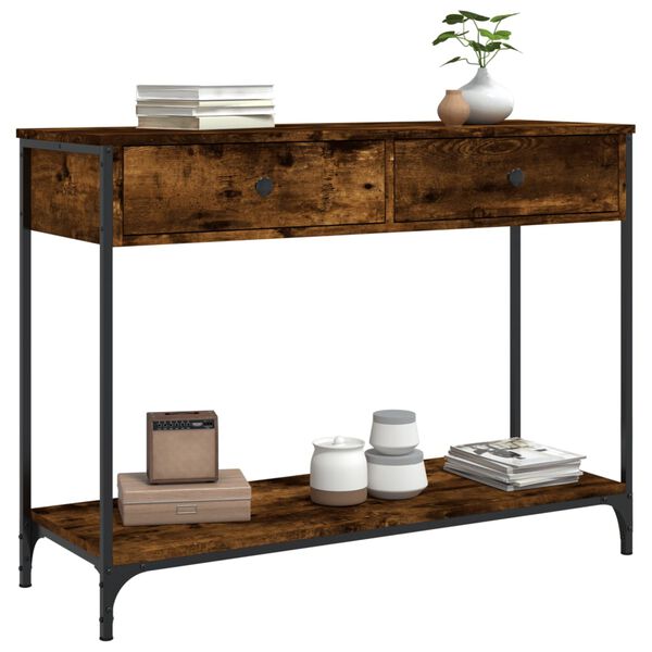 vidaXL Konsolentisch R&auml;uchereiche 100x34,5x75 cm Holzwerkstoff