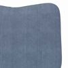 vidaXL Sessel Blau 63 x 67 x 94 cm Sherpa-Stoff