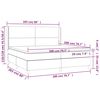 vidaXL Boxspringbett mit Matratze Blau 200x200 cm Stoff