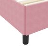 vidaXL Bettrahmen mit Matratze Rosa 120 x 190 cm Stoff