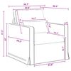 vidaXL Sofa Set 2 pcs Dunkelgrau 198 x 78 x 80 cm Stoff