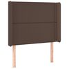 vidaXL Boxspringbett mit Matratze & LED Braun 100x200 cm Kunstleder