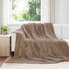 vidaXL &Uuml;berwurfdecke Kamel 270 x 240 cm Fleece