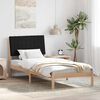 vidaXL Bettrahmen mit Kopfteil Braun 90 x 200 cm Massives Kiefernholz