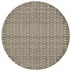 vidaXL 3-tlg. Bistro-Set mit Kissen Hellgrau Poly Rattan