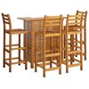 vidaXL 5-tlg. Gartenbar-Set Massivholz Akazie