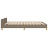 vidaXL Bettgestell ohne Matratze Taupe 140x200 cm Stoff