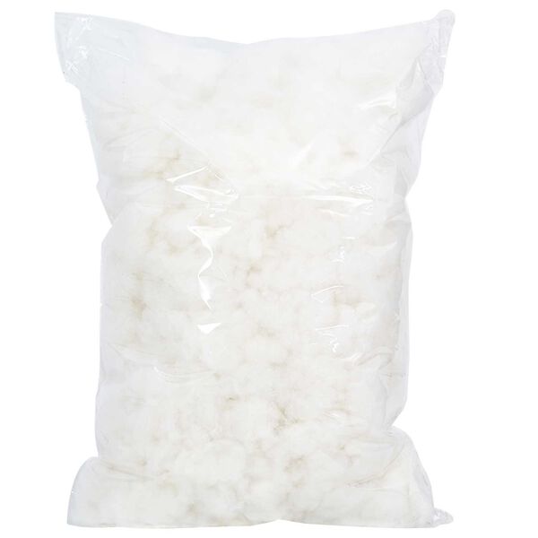 vidaXL Faserf&uuml;llung Wei&szlig; 1 kg Polyester