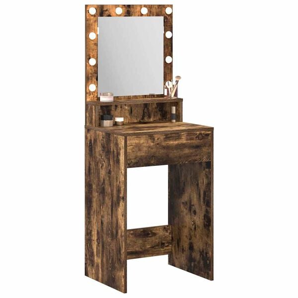 vidaXL Schminktisch Ger&auml;ucherte Eiche 50 x 41 x 135 cm Holzwerkstoff