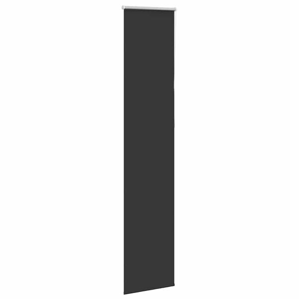 vidaXL Verdunkelungsrollo Schwarz 50x230 cm Stoffbreite 45,7 cm