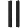 vidaXL Kopfteil mit Ohren Schwarz 93x16x118/128 cm Samt