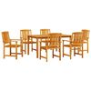 vidaXL Garten Essgruppe 5 pcs Braun Massivholz Akazie
