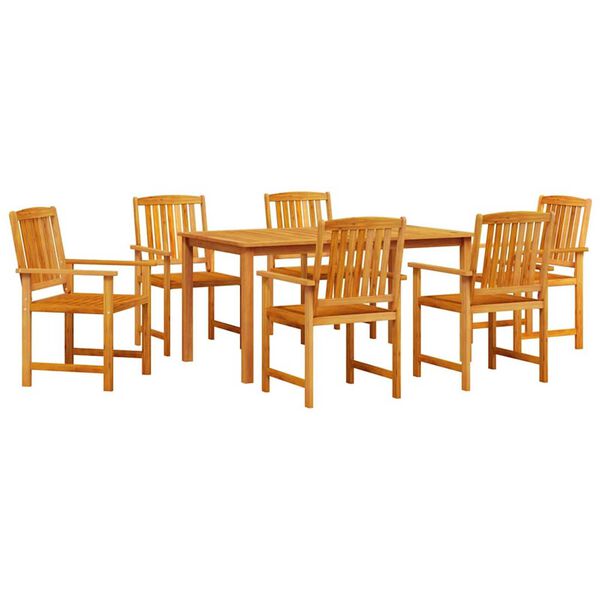 vidaXL Garten Essgruppe 5 pcs Braun Massivholz Akazie