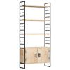 vidaXL B&uuml;cherregal 4 Ebenen 80x30x180 cm Mango Massivholz