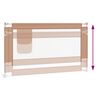 vidaXL Kleinkind-Bettschutzgitter Taupe 140x25 cm Stoff