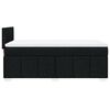 vidaXL Boxspringbett mit Matratze Schwarz 100x200 cm Stoff