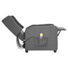 vidaXL Massagesessel Hellgrau Stoff