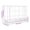 vidaXL Hochbeet mit Gew&auml;chshausabdeckung Rattanoptik 160x40x123 cm
