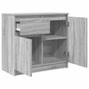 vidaXL Sideboard mit Schublade Grau Sonoma 71x35x65 cm Holzwerkstoff