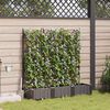 vidaXL Garten-Pflanzgef&auml;&szlig; 3 pcs Braun Stahl