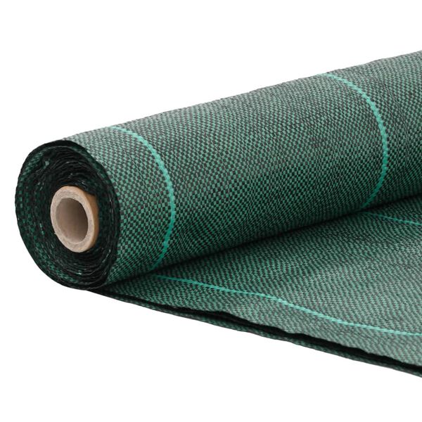 vidaXL Unkrautvlies Gr&uuml;n 1,5x5 m PP