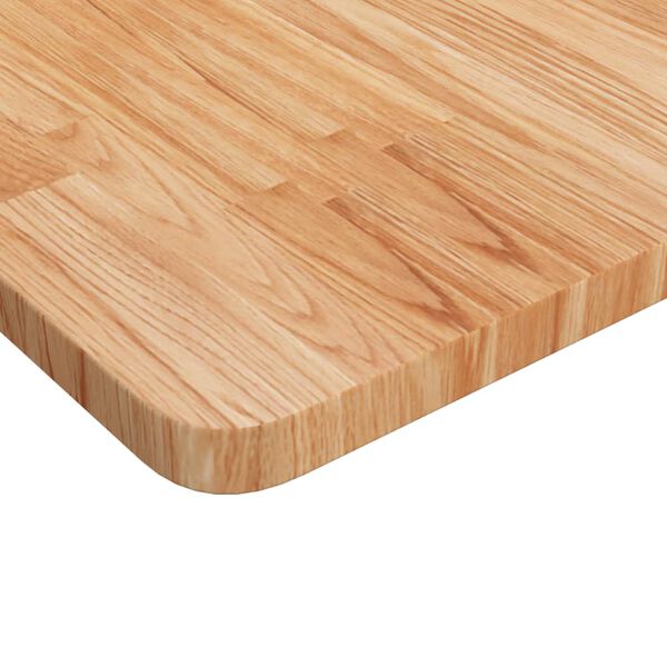 vidaXL Tischplatte Quadratisch Hellbraun 50x50x2,5cm Behandelte Eiche