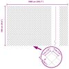 vidaXL Kettenzaun Grau 10 x 1 m Stahl
