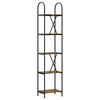 vidaXL B&uuml;cherregal Ger&auml;ucherte Eiche 40 x 30 x 183 cm Holzwerkstoff