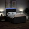 vidaXL Boxspringbett mit Matratze Schwarz 140x200 cm Stoff