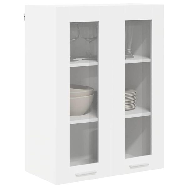 vidaXL H&auml;ngeschrank mit Speicher Wei&szlig; 60 x 31 x 80 cm Holzwerkstoff