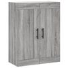 vidaXL Highboard Grau Sonoma 69,5x34x180 cm Holzwerkstoff